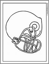 Football Coloring Pages College Helmet Stadium Print sketch template