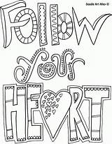 Coloring Pages Doodle Quotes Popular sketch template