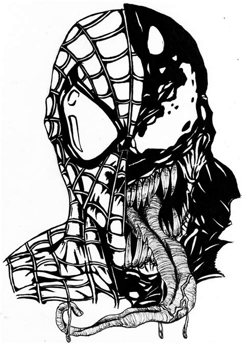 spiderman  venom coloring pages coloring home