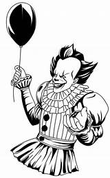 Pennywise Colorare sketch template