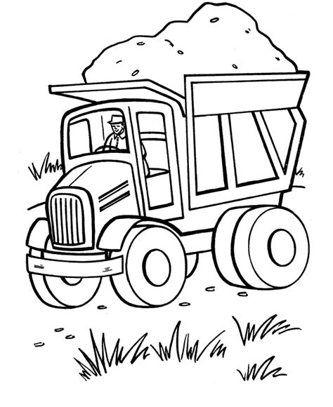 dump truck coloring pages  printable coloring pages  kids