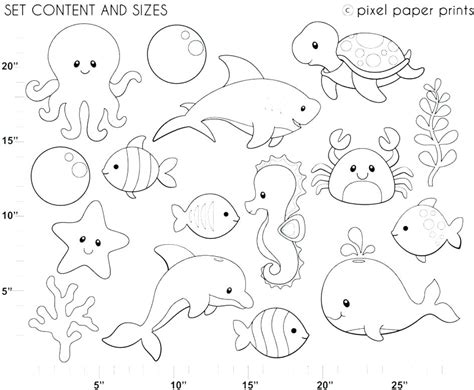 sea animals coloring pages   getcoloringscom  printable