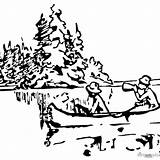 Canoeing Canoe Paddle sketch template