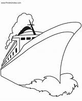 Ship Coloring Pages Cruise Passenger Boat Ocean Liner Boats Ships Printable Around Days Kids Index Choose Board Popular sketch template