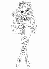 High Coloring Ever After Pages Briar Printable Beauty Monster Dolls Girl Fashion sketch template