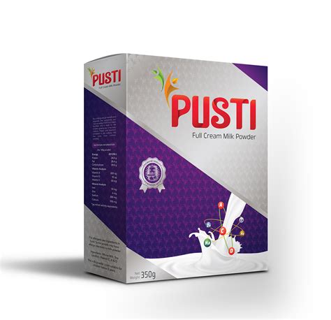 pusti premium powder milk packaging  proposed press  behance