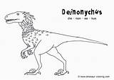 Dinosaur Dinosaurs Dinosaurus Colouring Deinonychus Dinos Mewarnai Meat Designlooter Raja sketch template