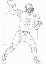 Football Coloring Pages Drawing Player Nfl Realistic Drawings Players 49ers Printable Backs Getdrawings Color Print Getcolorings Paintingvalley sketch template
