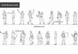 Person Cad Block Male Autocad People Dwg  Man 2d Drawing Blocks Walking Elevation Men Models Choose Board Poses sketch template