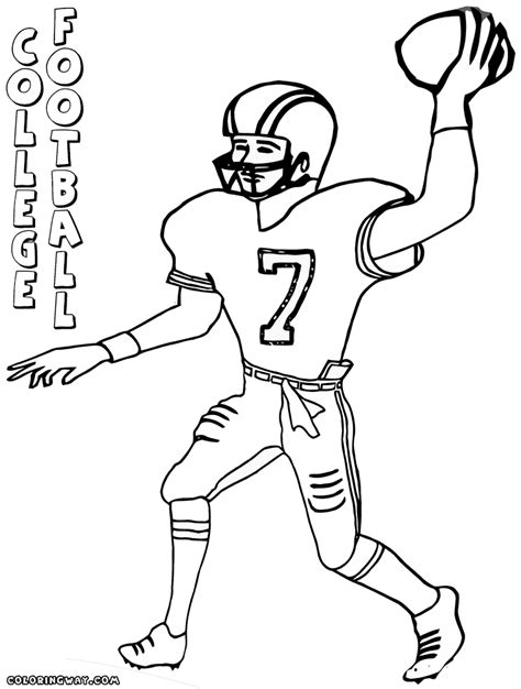 college football coloring pages coloring pages    print