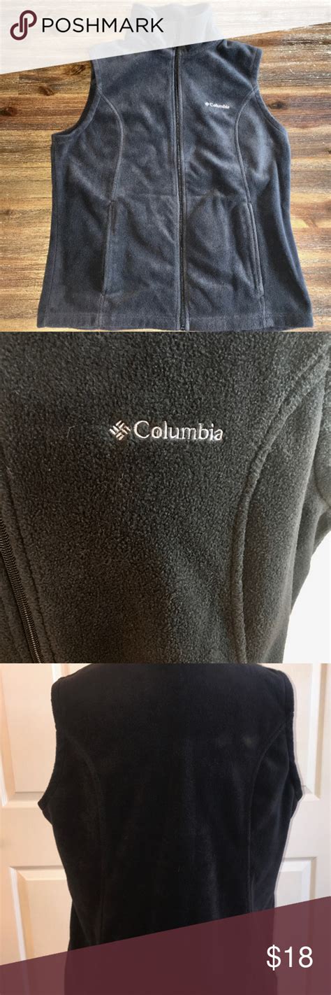 columbia womens black fleece vest large brand columbia sportswear company gender womens