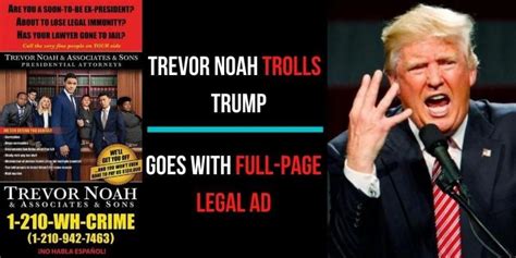 trevor noah trolls president trump   full page legal ad ibtimes india