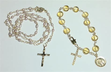 mille feuille handmade rosaries