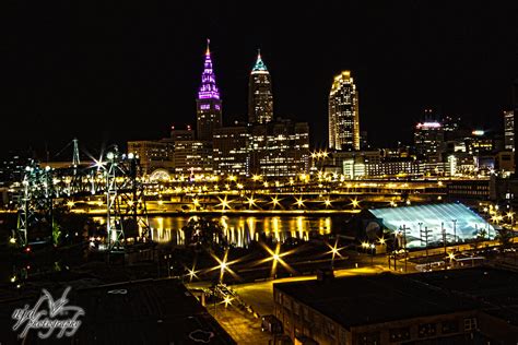 Cleveland Night Lights Beautiful Cleveland Ohio At Night … Flickr