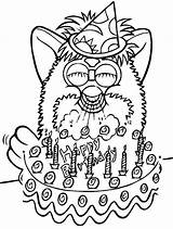 Furby Coloriage Coloriages Ausmalbilder Meilleur Geburtstag Raskrasil sketch template