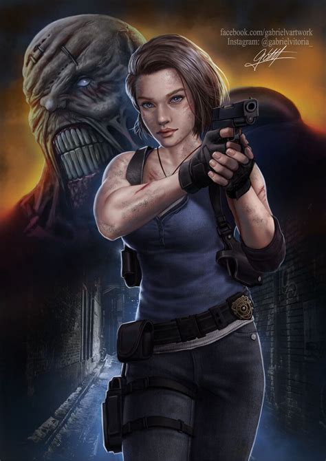 Jill Valentine Resident Evil 3 Remake Fanart