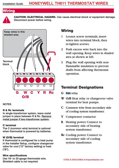 honeywell rth wiring diagram diagram