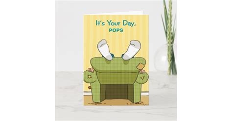 Funny Lazy Happy Father S Day Greeting Card