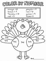 Thanksgiving Addition Coloring Color Number Turkey Fun Freebie Worksheets Grade Math Pages 1st Kids Kindergarten Teacherspayteachers Themed Native Practice First sketch template