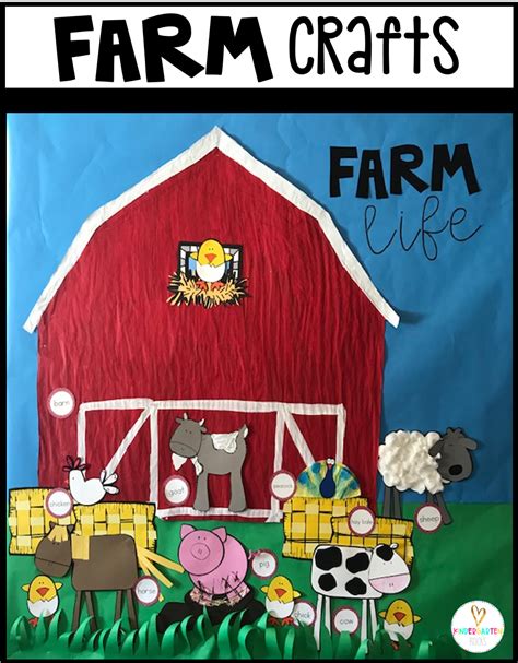 farm crafts  preschool kindergarten rocks resources