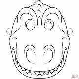 Dinosaur Mask Coloring Pages Dinosaurs Printable Template Masks Templates Kids Supercoloring Printables Dino Rex Craft Paper Preschool Drawing Animal Projects sketch template