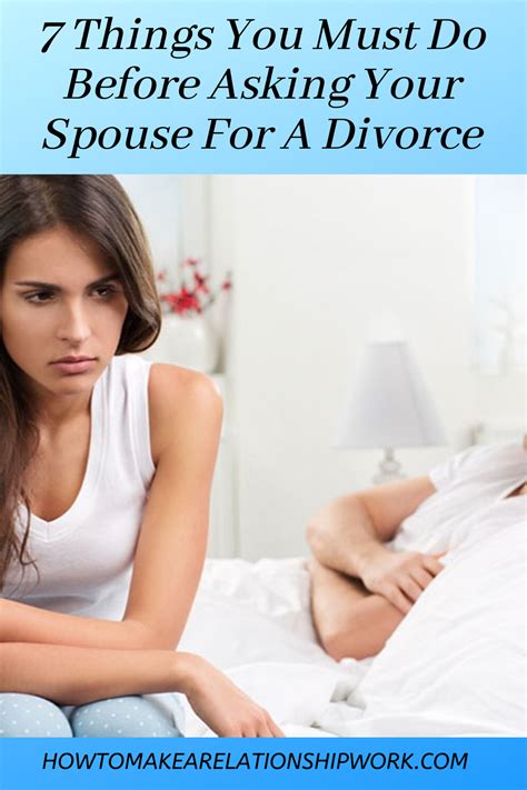 7 things you must do before asking your spouse for a divorce divorce