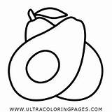 Avocado Coloring Pages Color Drawing Getcolorings Guacamole Pag Comments sketch template