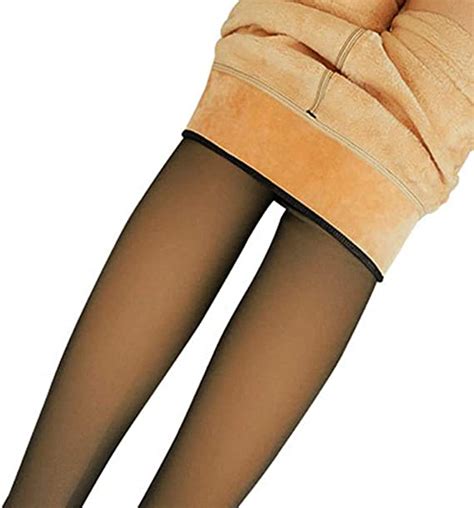 legs fake translucent warm fleece pantyhose fake translucent slim