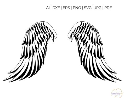 angel wings clip art svg