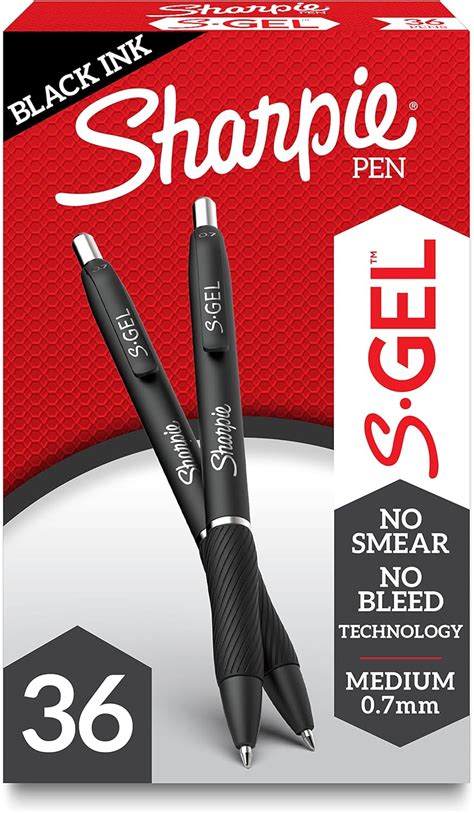 buy sharpie  gel gel pens medium point mm black ink gel