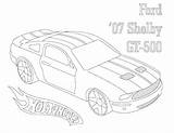 Coloring Mustang Gt Ford Pages Getcolorings Getdrawings Printable Car sketch template