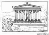 Artemis Templo Colorare Artemide Tempio Wonders Mausoleum Halicarnassus Zeus Artemisa Babilonia Babylone Tempel Kolorowanka Jardines świątynia Maravilhas Colorkid Colgantes Maravillas sketch template