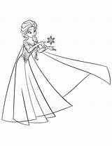 Elsa Coloringtop sketch template