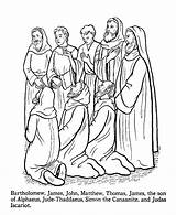 Disciples Testament Apostles Teaches Altes Twelve Ausmalbild Neues Coloringhome 색칠 sketch template