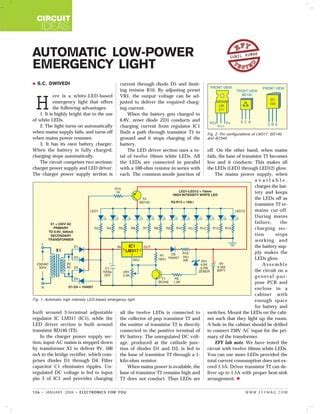 automatic  power emergency light
