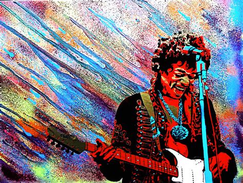 Jimi Hendrix Trippy Drippy By Jumaartrevival On Deviantart