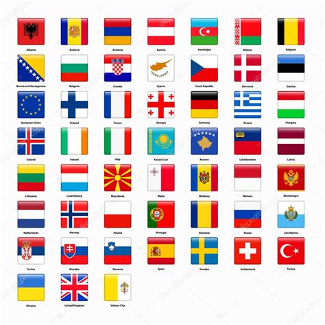 lista  foto banderas de los paises de europa mirada tensa