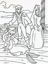 Coloring Pages Vanessa Ariel Princess Eric Disney Prince Walt Characters Personaggi Immagini Fanpop Divyajanani Wallpaper Jasmine Rajah Anime Background sketch template