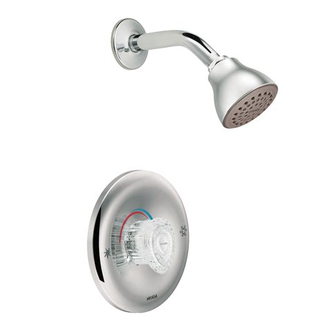 moen  single handle posi temp pressure balanced shower trim chrome  ebay