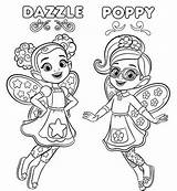 Butterbean Poppy Butterbeans Dazzle Enchante Coloringpagesfortoddlers sketch template