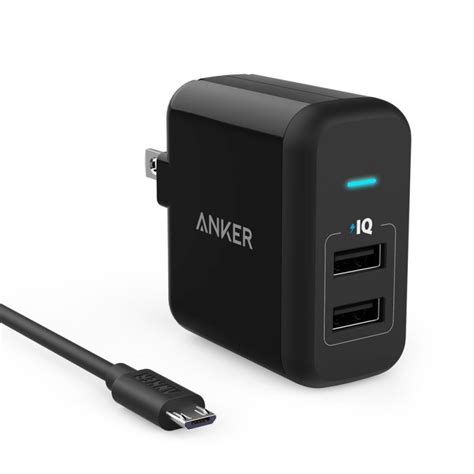 anker    port usb charger sg plug  micro usb cable