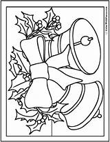 Christmas Coloring Bell Sheet Pdf Print Colorwithfuzzy sketch template
