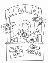 Bowling Booth Girl Added Digi Dearie Stamps Dolls sketch template