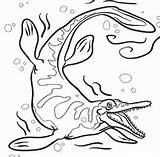 Mosasaurus Pages Mosasaur Dinosaur Coloring Printable Giant Dinosaurs Coloringpagesonly sketch template