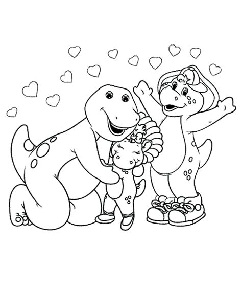 barney  friends  cartoons  printable coloring pages