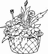 Coloring Flower Pages Vase Printable Baskets Embroidery Flowers Getcolorings Clipartbest 1000 sketch template