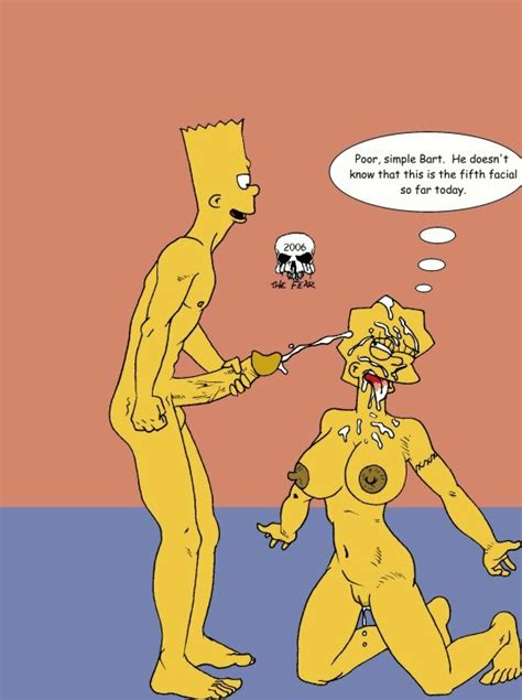 rule 34 bart simpson breasts color exposed breasts female handjob human lisa simpson male