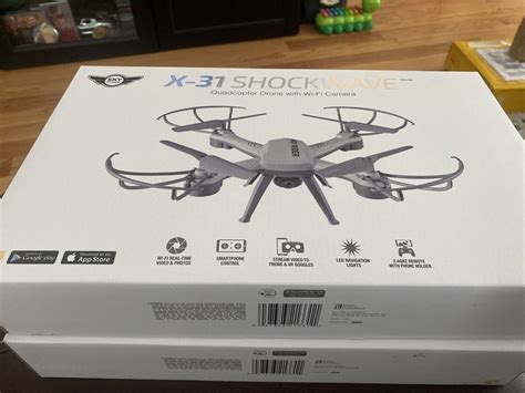 shockwave quadcopter drone  wi fi camera  sky rider brand   ebay