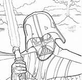 Wars Star Coloring Pages Rancor Lightsaber sketch template