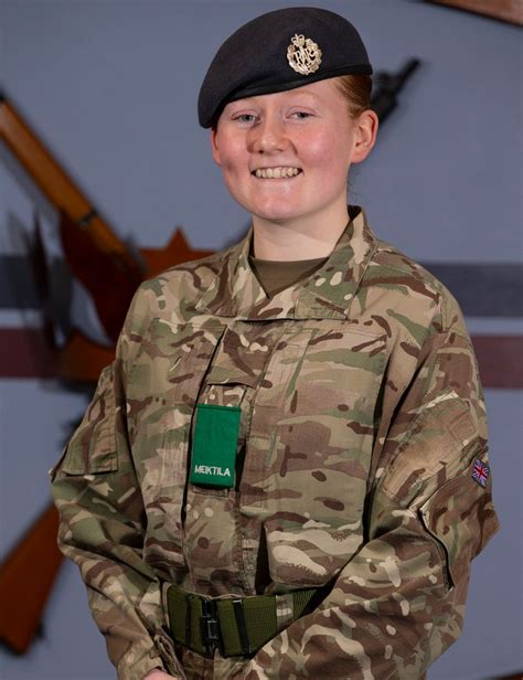 female raf regiment gunner  complete  week  royal air